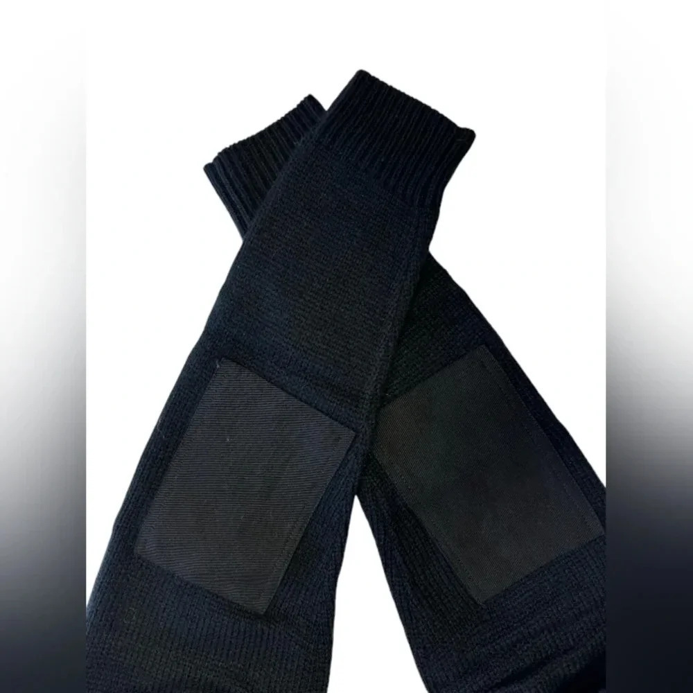 Fingercroxx NWT Distressed Knit LS Black Sweater  Size XS - Picture 5 of 7